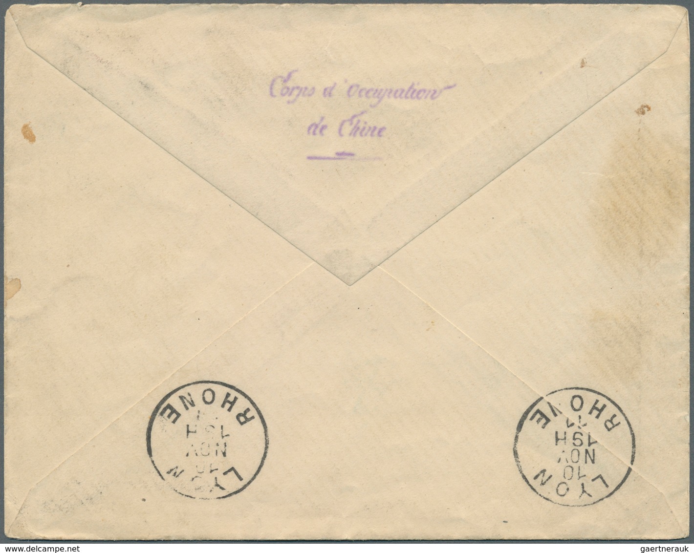 China - Fremde Postanstalten / Foreign Offices: French Offices, 1911. Envelope Addressed To France B - Sonstige & Ohne Zuordnung