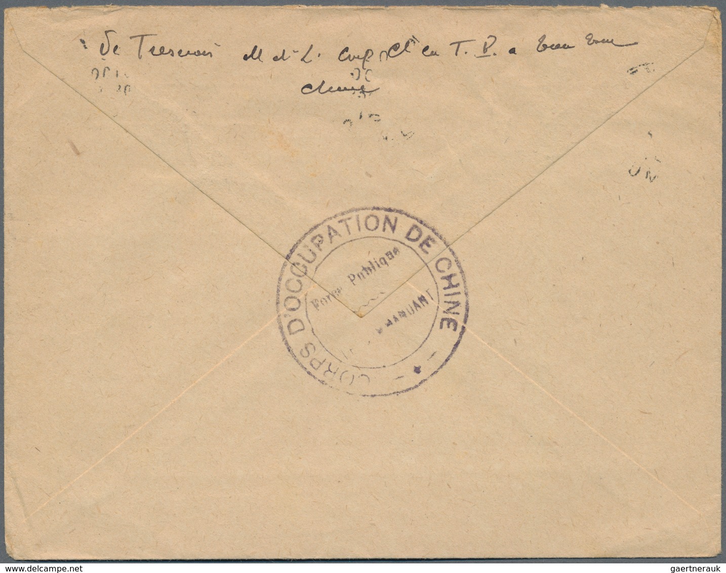 China - Fremde Postanstalten / Foreign Offices: 1916, French Offices. Illustrated Envelope Headed 'C - Sonstige & Ohne Zuordnung