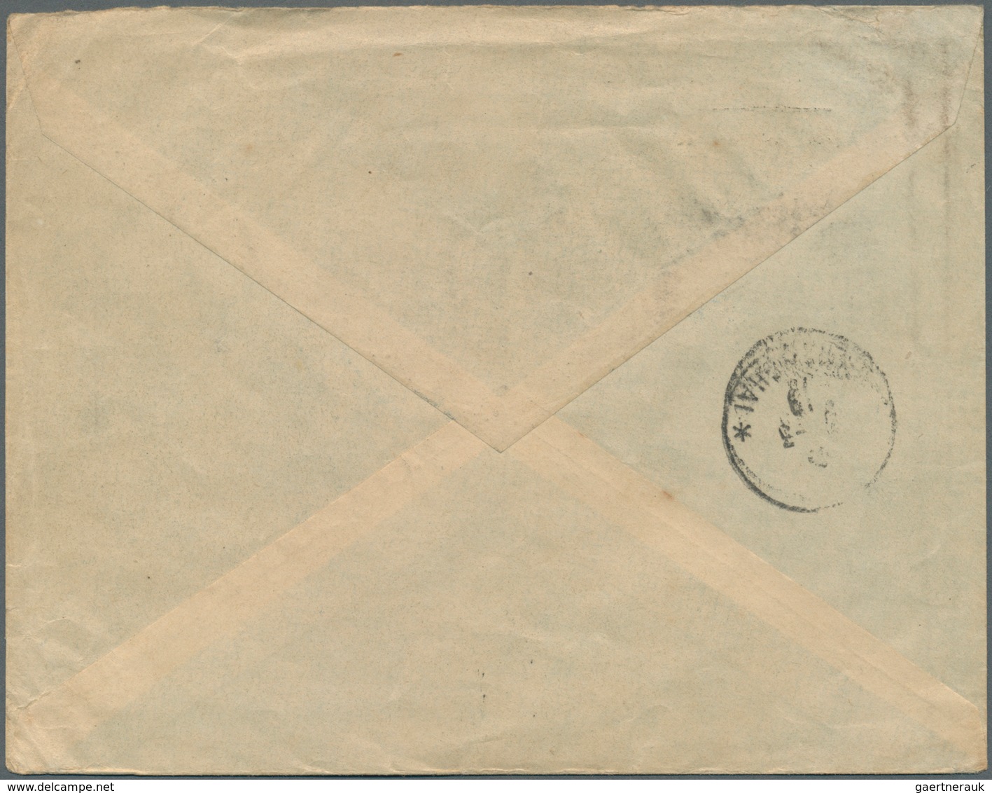 China - Fremde Postanstalten / Foreign Offices: French Offices, 1919. Envelope (creased) Addressed T - Other & Unclassified