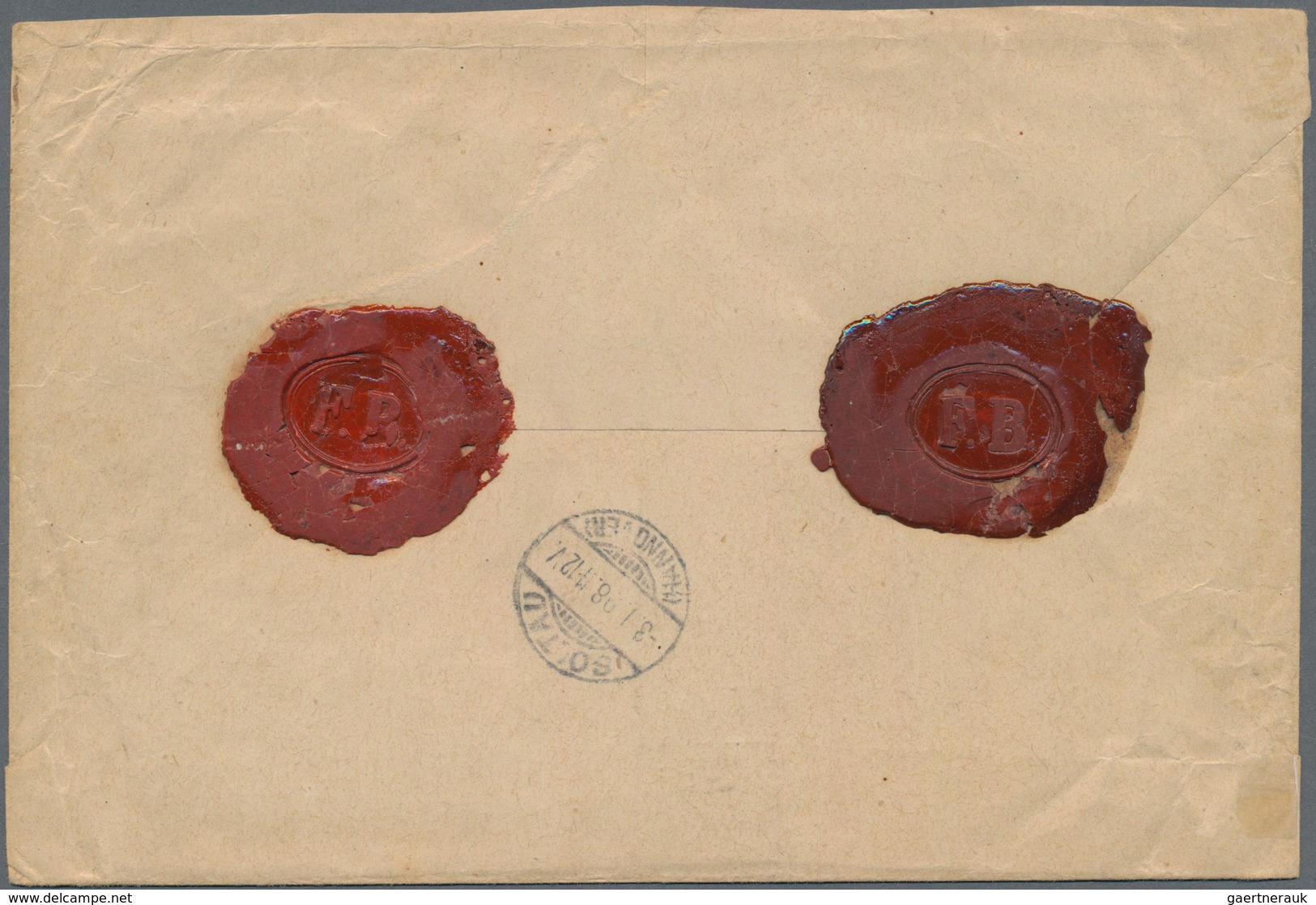 China - Fremde Postanstalten / Foreign Offices: 1889, 50 Pf. Brown (3 Inc. Pair) And 5 Pf. Green (2) - Other & Unclassified