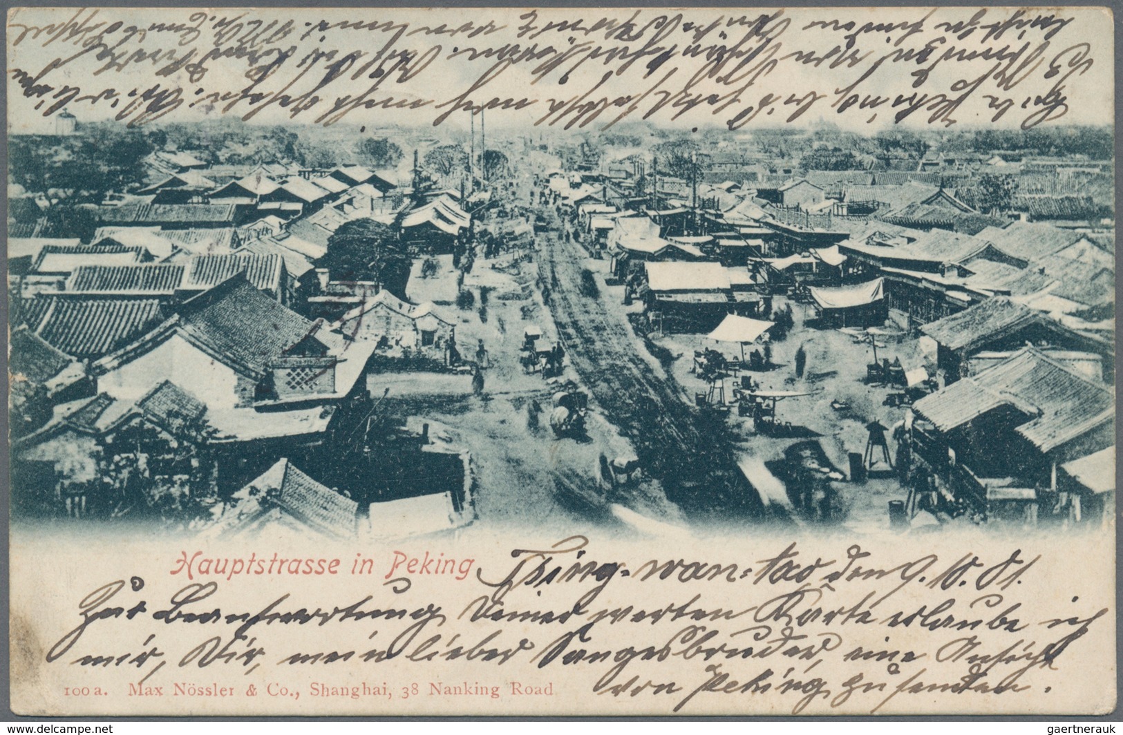 China - Fremde Postanstalten / Foreign Offices: German Offices, 1901. Picture Post Card Of 'Streets - Sonstige & Ohne Zuordnung