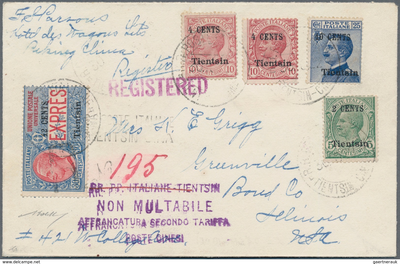 China - Fremde Postanstalten / Foreign Offices: Italian Offices, 1922, Express Stamp 30 Cs. W. 2 C., - Sonstige & Ohne Zuordnung