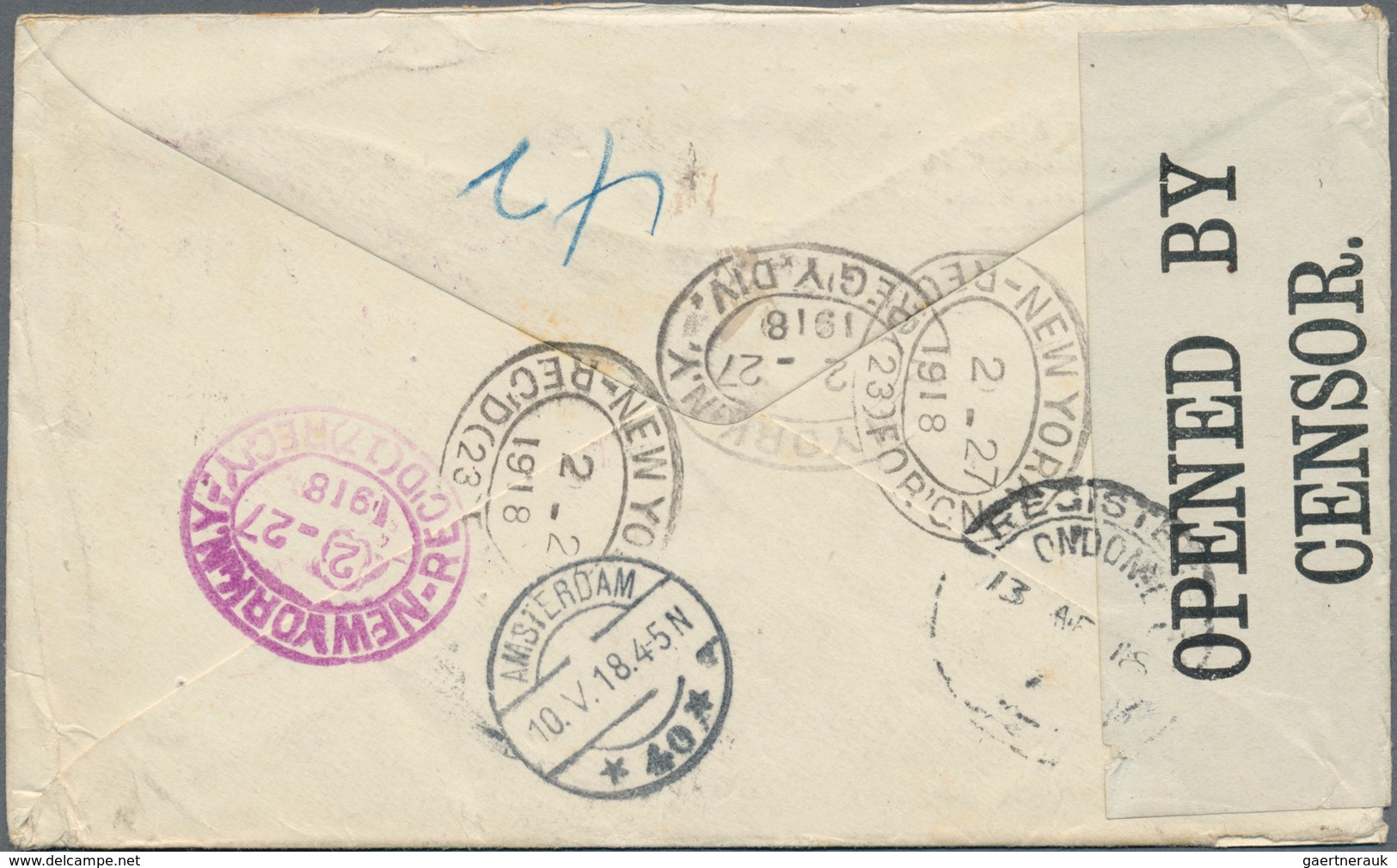 China - Fremde Postanstalten / Foreign Offices: United States, 1918. Registered Envelope Addressed T - Sonstige & Ohne Zuordnung