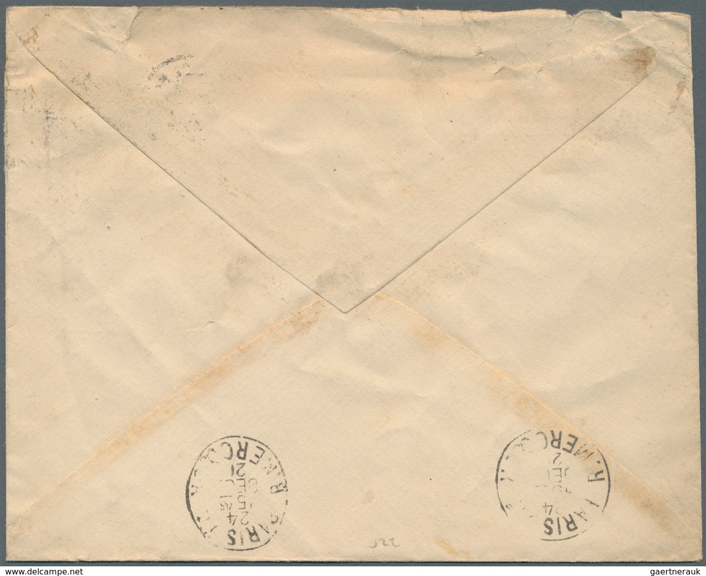 China - Fremde Postanstalten / Foreign Offices: United States, 1920. Envelope (roughly Opened, Toned - Sonstige & Ohne Zuordnung