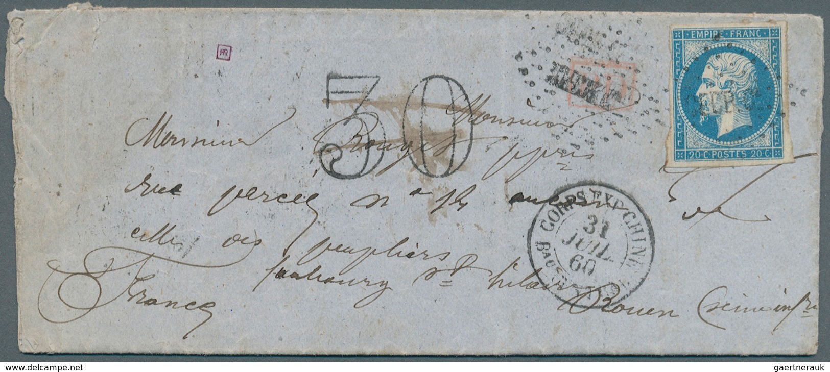 China - Besonderheiten: 1860 (FRENCH EXPEDITIONARY FORCES). Folded Letter With Content Written From - Other & Unclassified