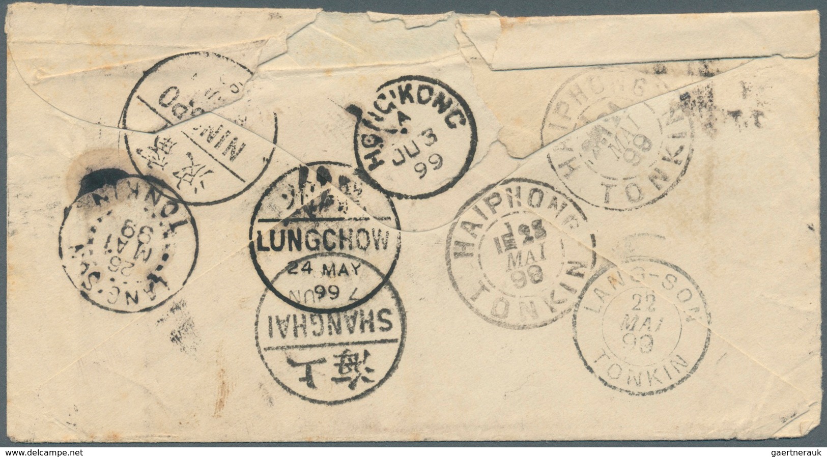 China - Besonderheiten: 1899. Envelope (opening Faults, Very Light Fold At Right) Written From Tasma - Sonstige & Ohne Zuordnung