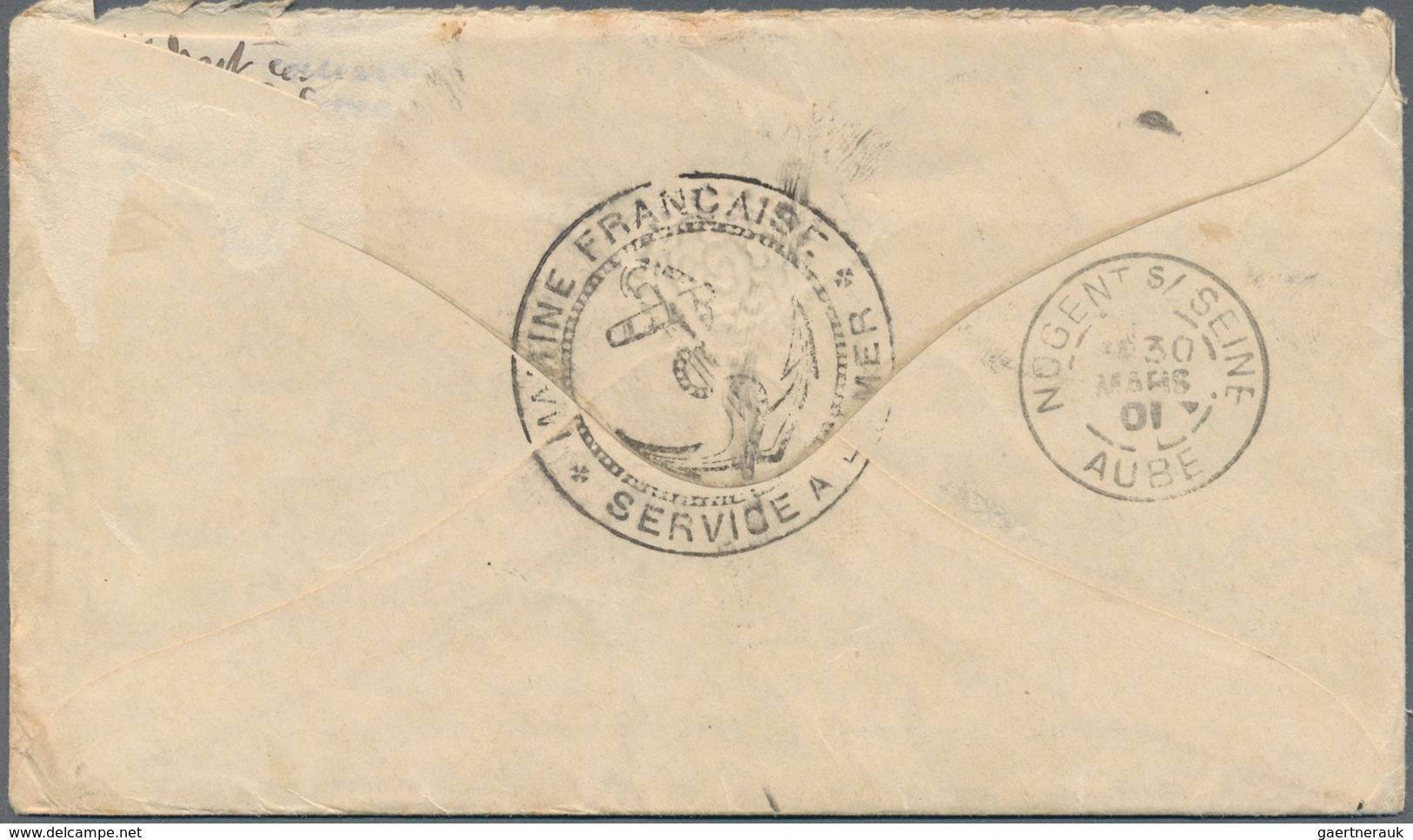 China - Besonderheiten: 1901. Stampless Envelope (with Letter) Headed 'Mouillage De Tchefou' Dated ' - Sonstige & Ohne Zuordnung