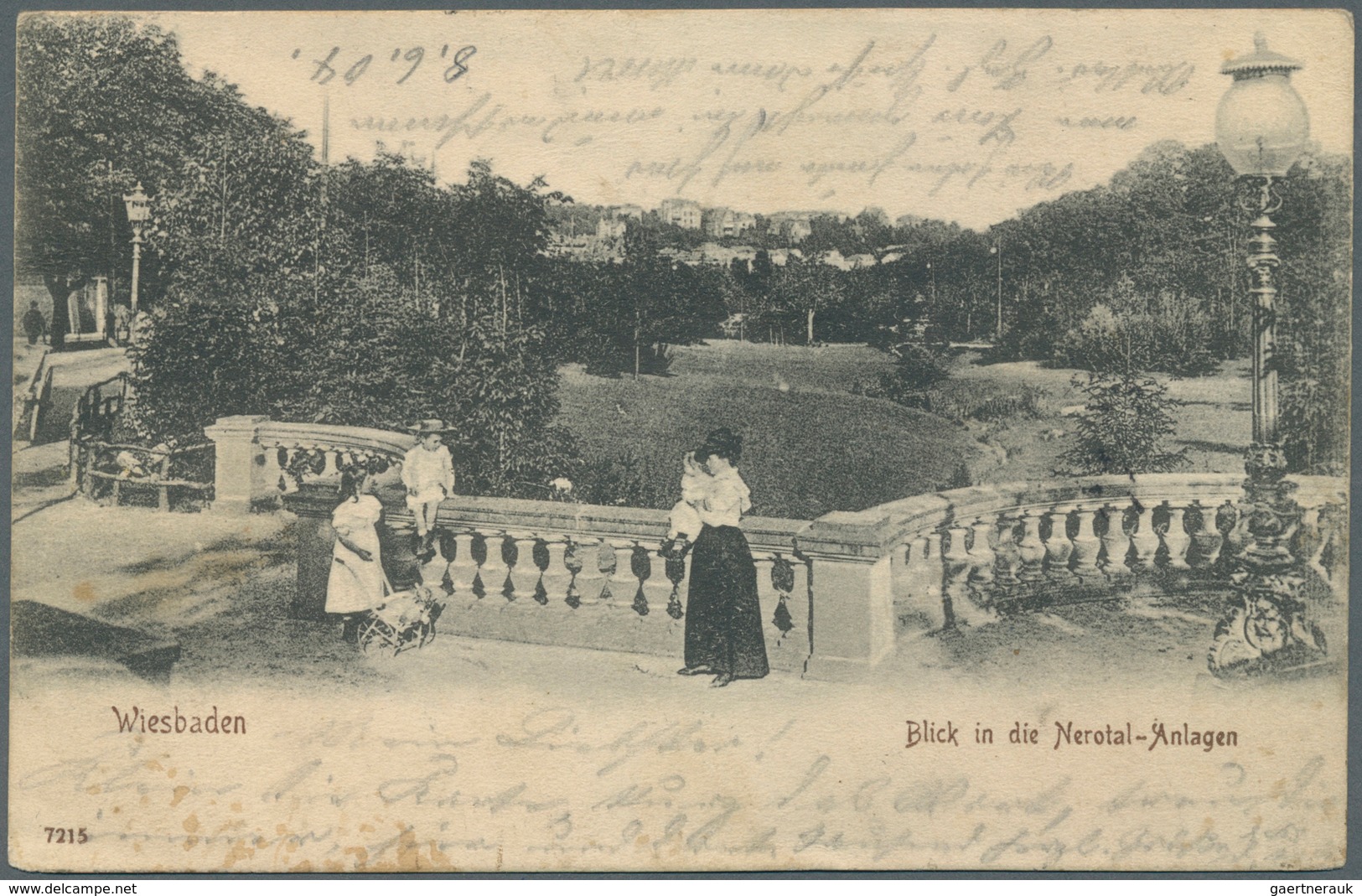 China - Besonderheiten: Incoming Mail, Germany, 1904, 5 Pf. Tied Oval TPO "FRANKFURT-WIESBADEN BAHNP - Sonstige & Ohne Zuordnung