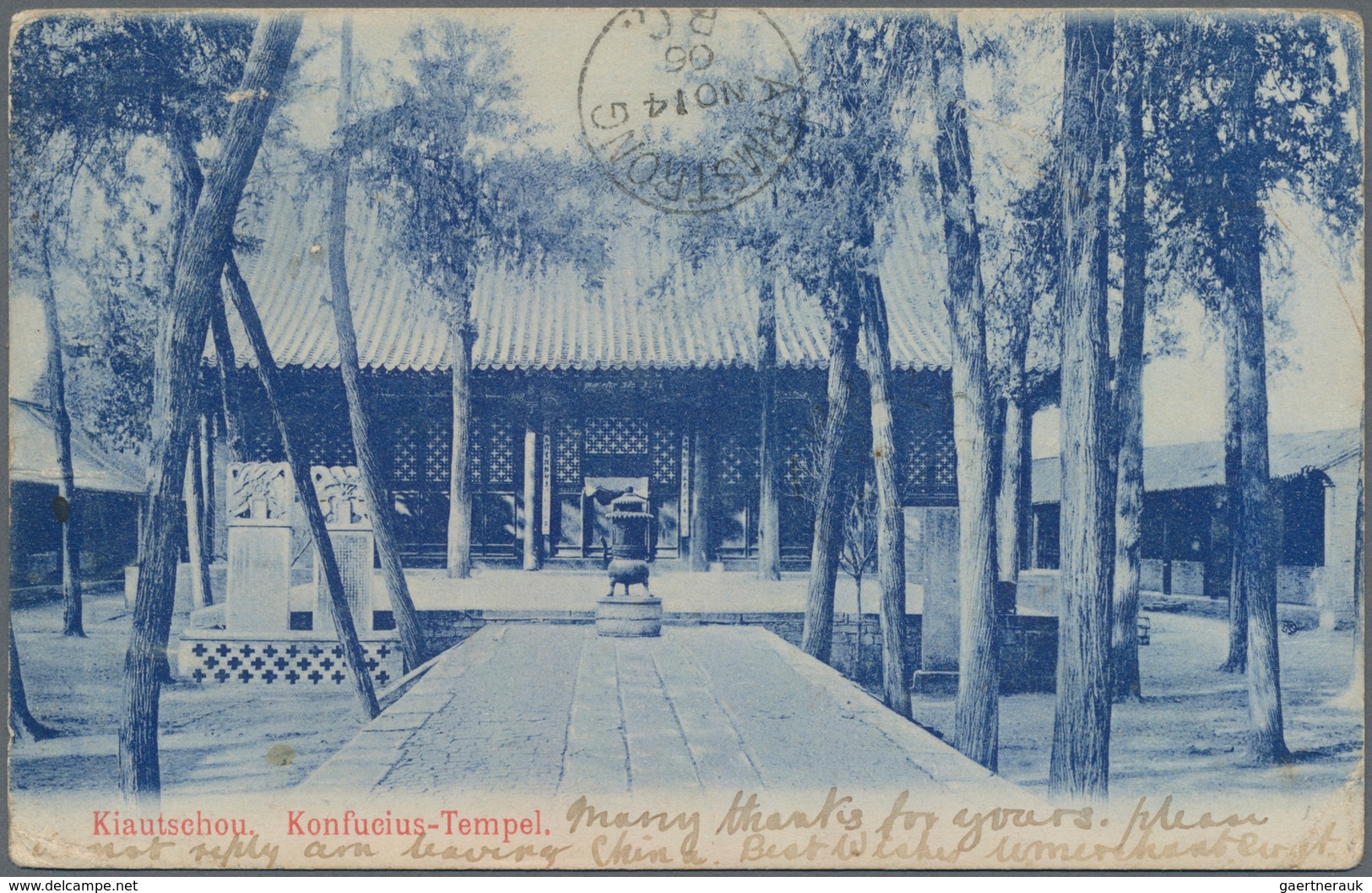 China - Besonderheiten: 1906 Indian China Expeditionary Force: Picture Postcard (Konfucius-Temple In - Sonstige & Ohne Zuordnung