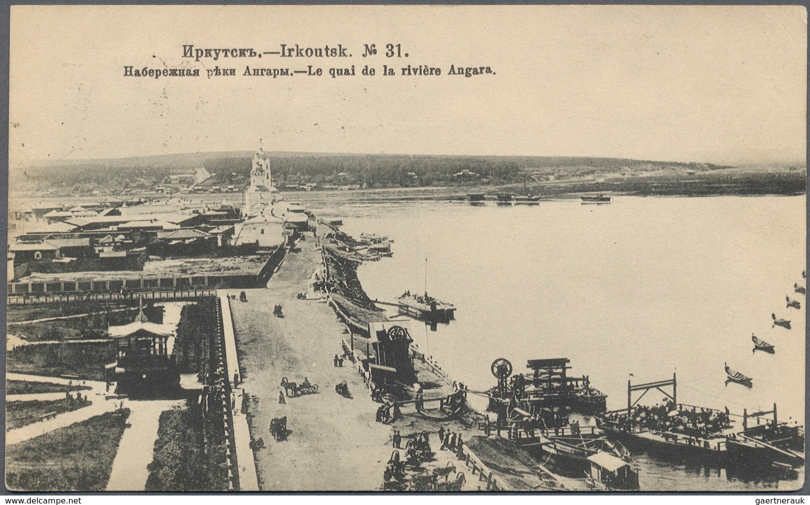 China - Besonderheiten: 1913. Picture Post Card Of 'River Angara, Irkoutsk' Written From Chita, Sibe - Sonstige & Ohne Zuordnung