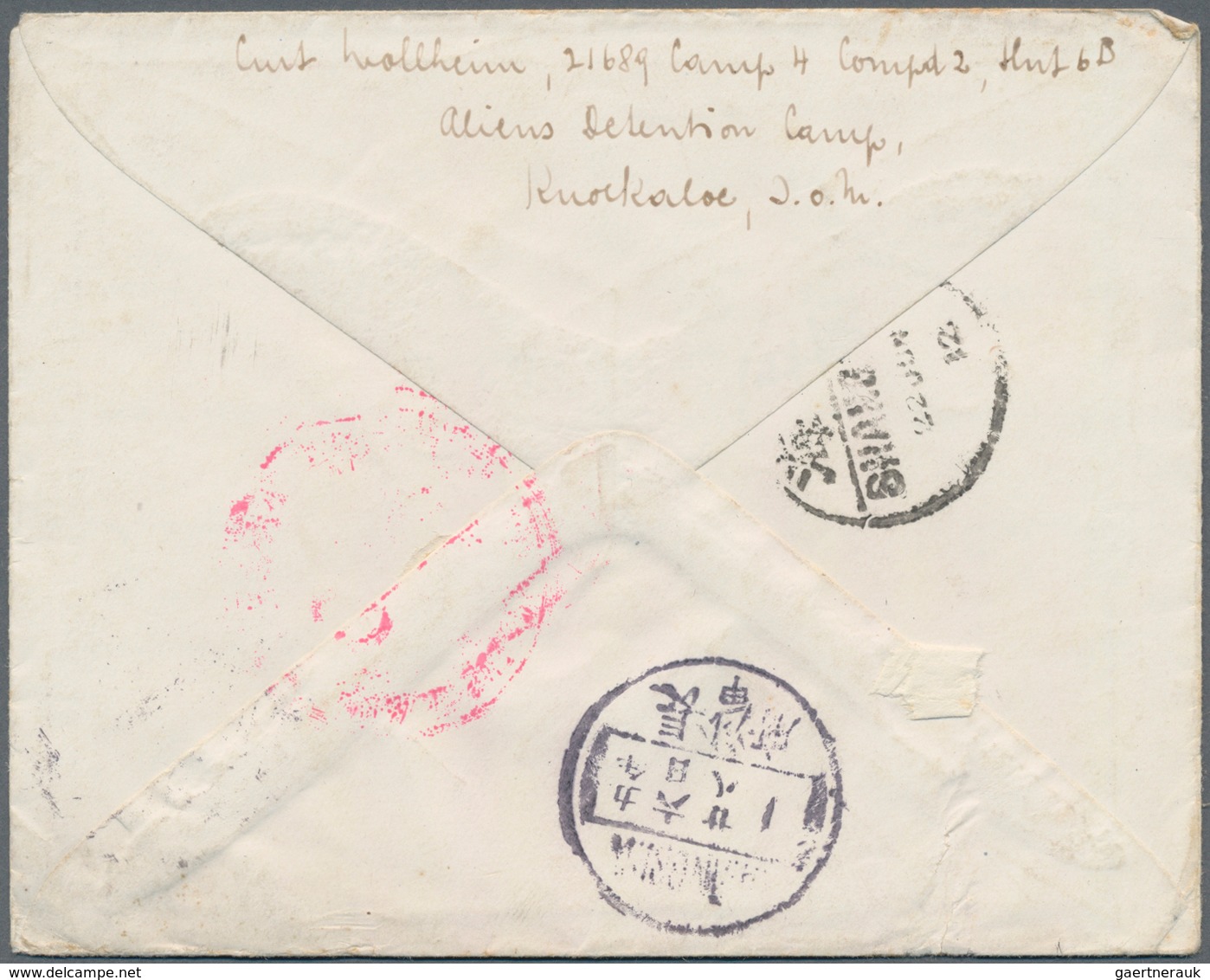 China - Besonderheiten: 1916. Prisoner Of War Envelope (containing Letter) Headed 'Prisoners Of War' - Sonstige & Ohne Zuordnung