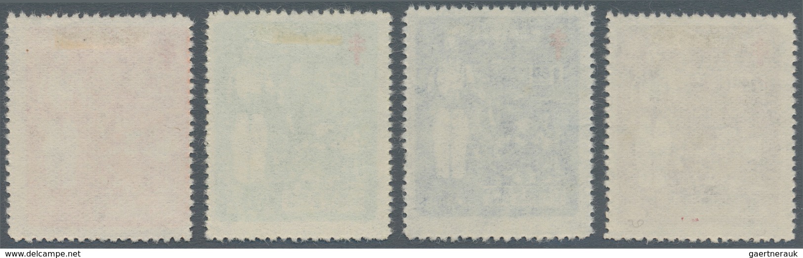 China - Taiwan (Formosa): 1953, Tuberculosis Set, Unused No Gum As Issued, Remainder Of Mount (Miche - Sonstige & Ohne Zuordnung