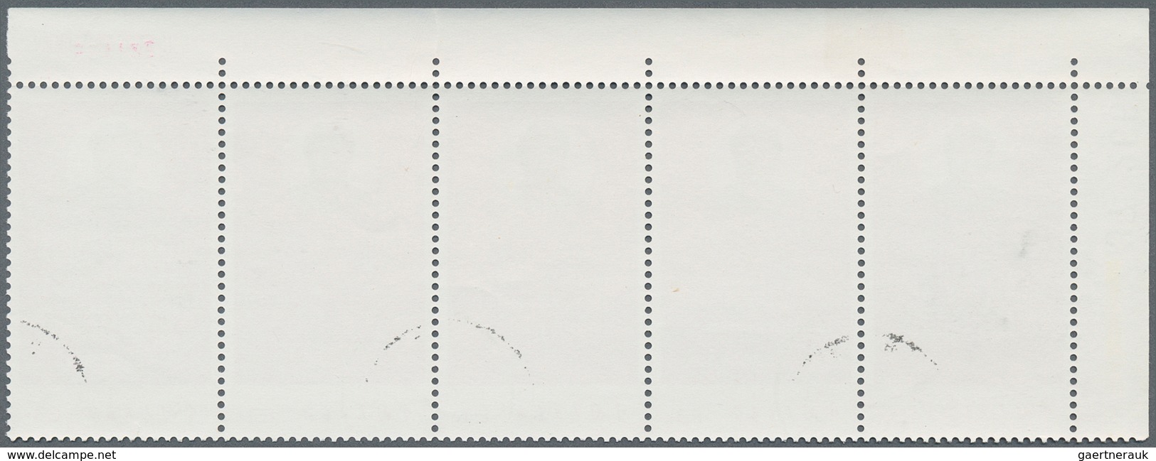 China - Volksrepublik: 1968, Five New Directives W10, Strip-5 (one Fold) Corner-imprint Margin Used - Sonstige & Ohne Zuordnung