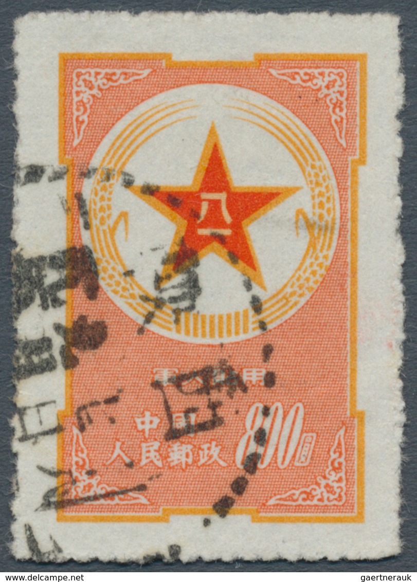 China - Volksrepublik - Militärpostmarken: 1953, Army $800, Canc. "Shensi 195x.9.7" (Michel Cat. 200 - Militärpostmarken