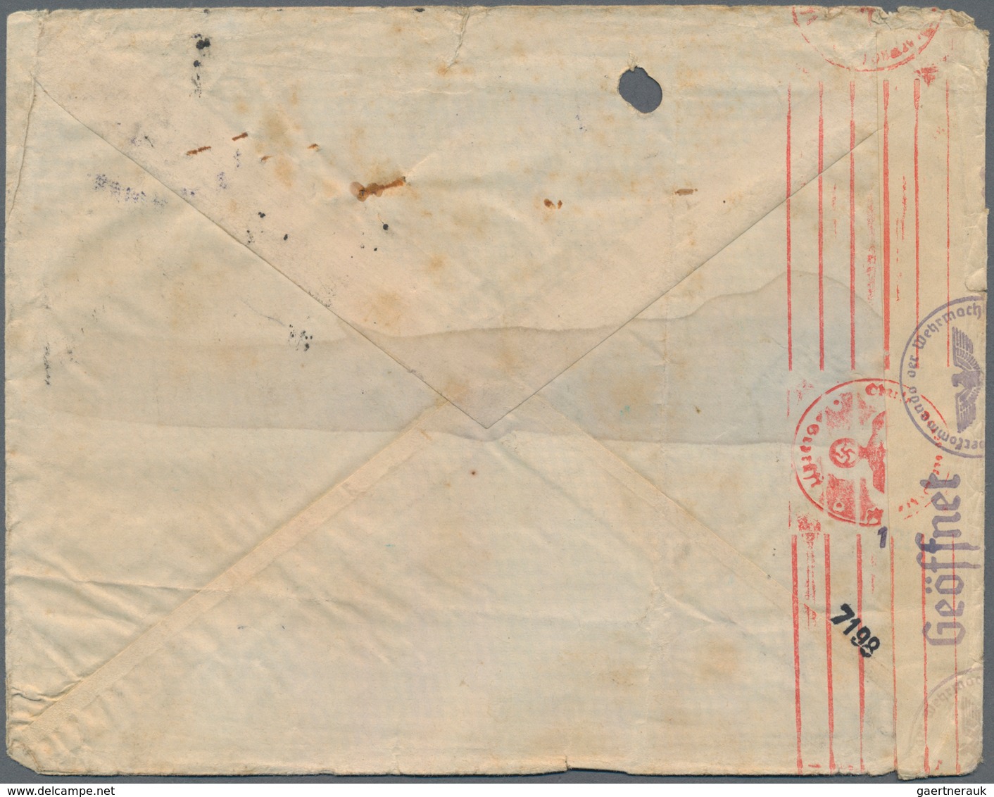 Japanische Besetzung  WK II - China - Zentralchina / Central China: 1941, Censored Cover + Contents - 1943-45 Shanghai & Nanjing