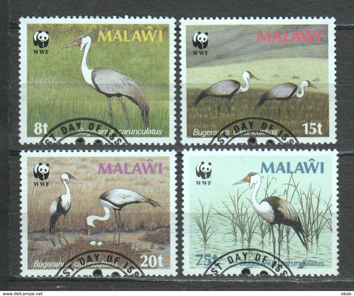 Malawi 1987 Mi 477-480 WWF BIRDS - Gebruikt