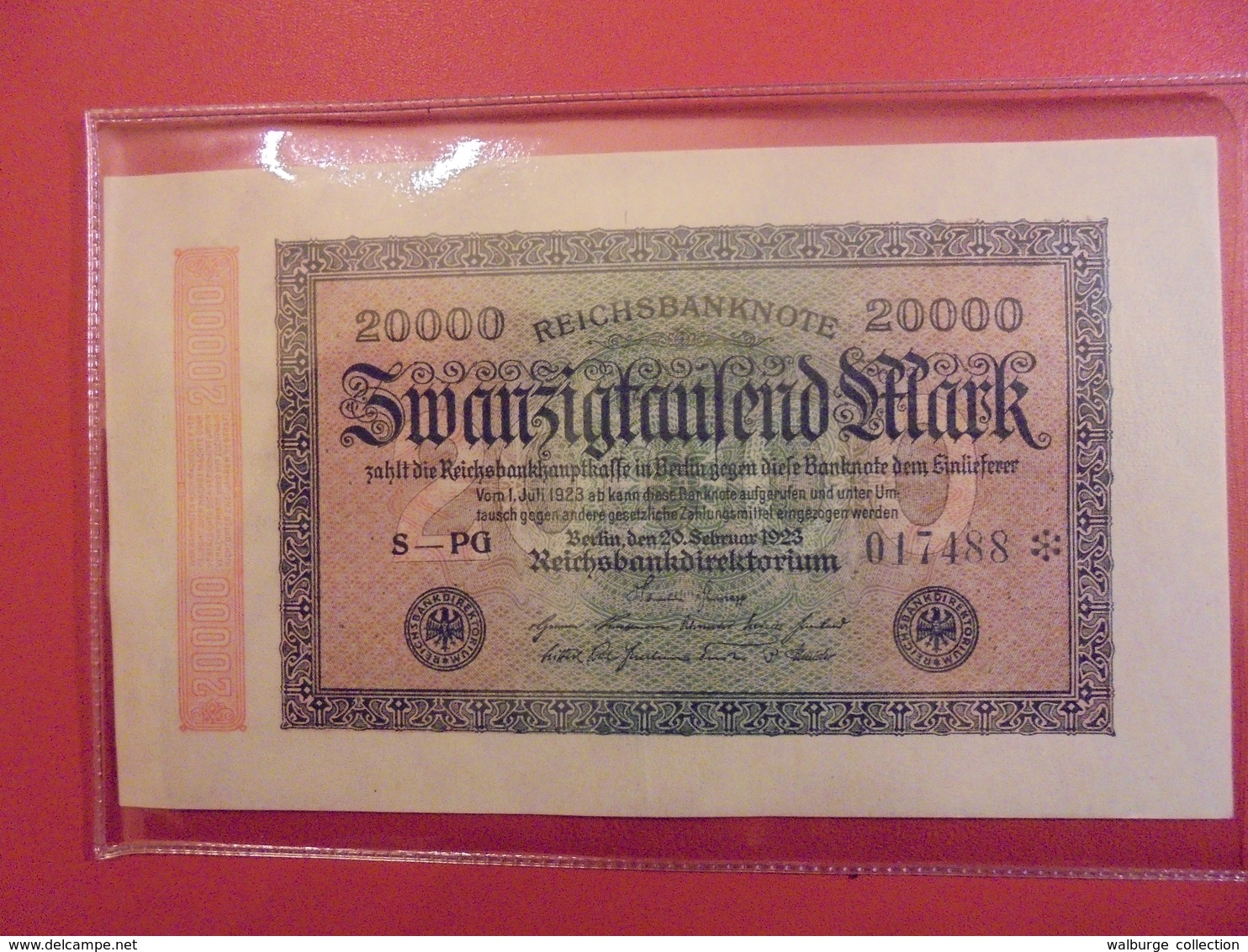 Reichsbanknote 20.000 MARK 1923 - 20000 Mark