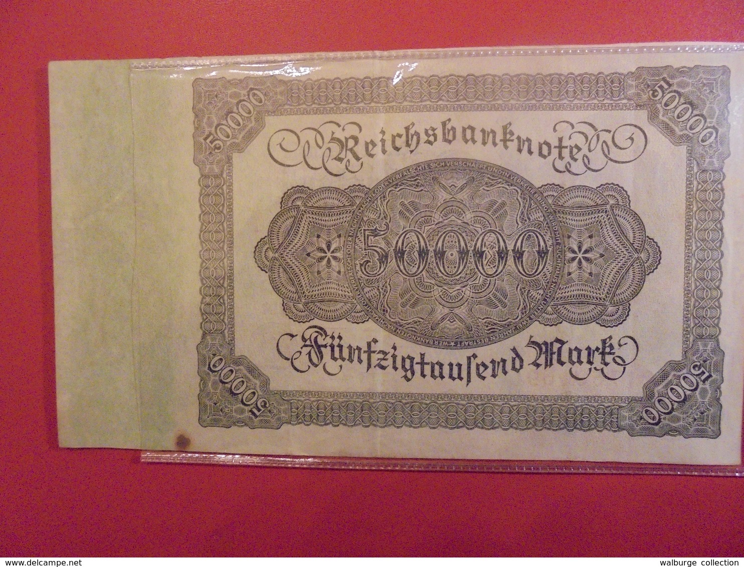 Reichsbanknote 50.000 MARK 1922 VARIETE N°2 - 50000 Mark