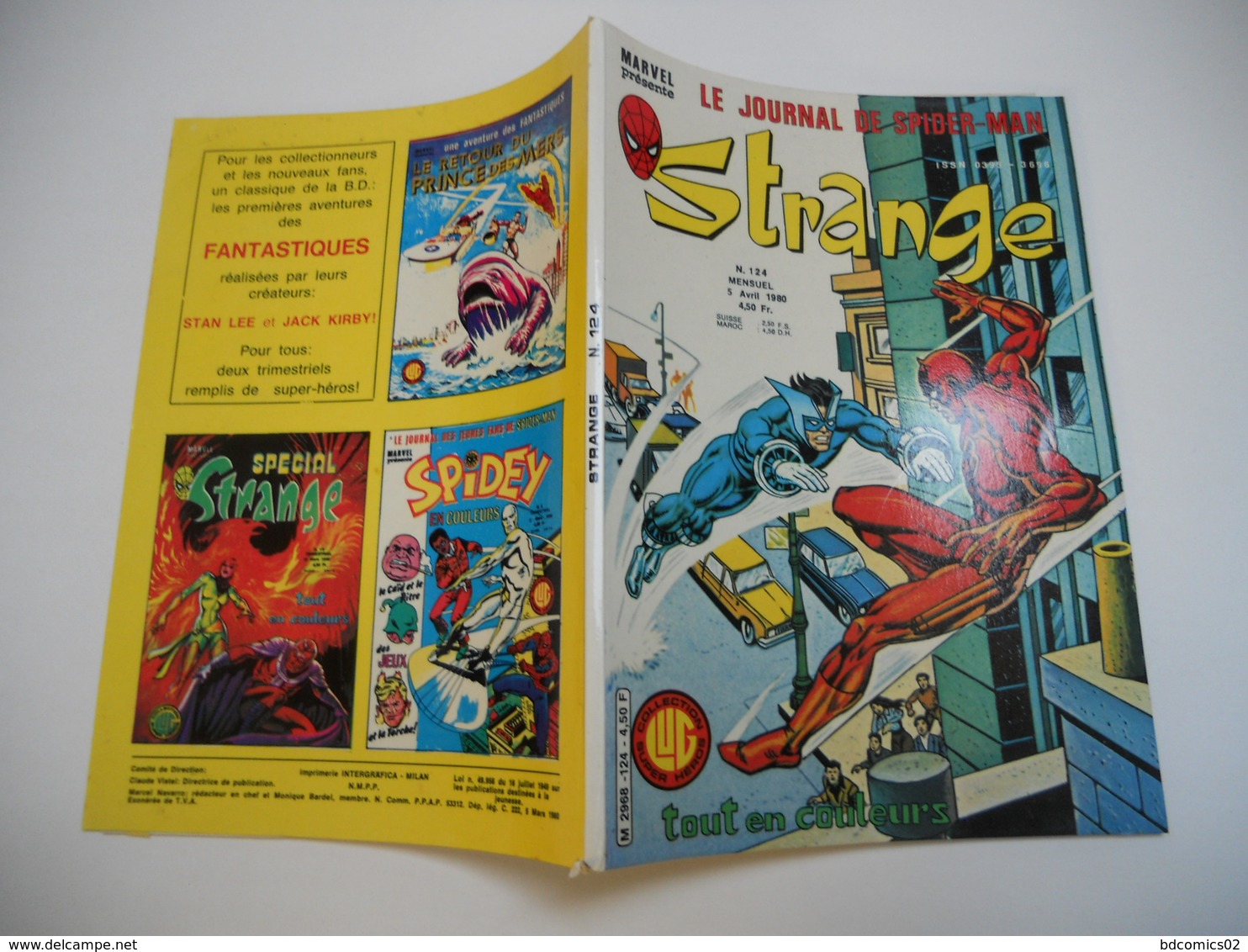 STRANGE EDITION LUG N°124 IRON MAN /// L'ARAIGNEE //// DAREDEVIL ///  TBE ++ - Strange