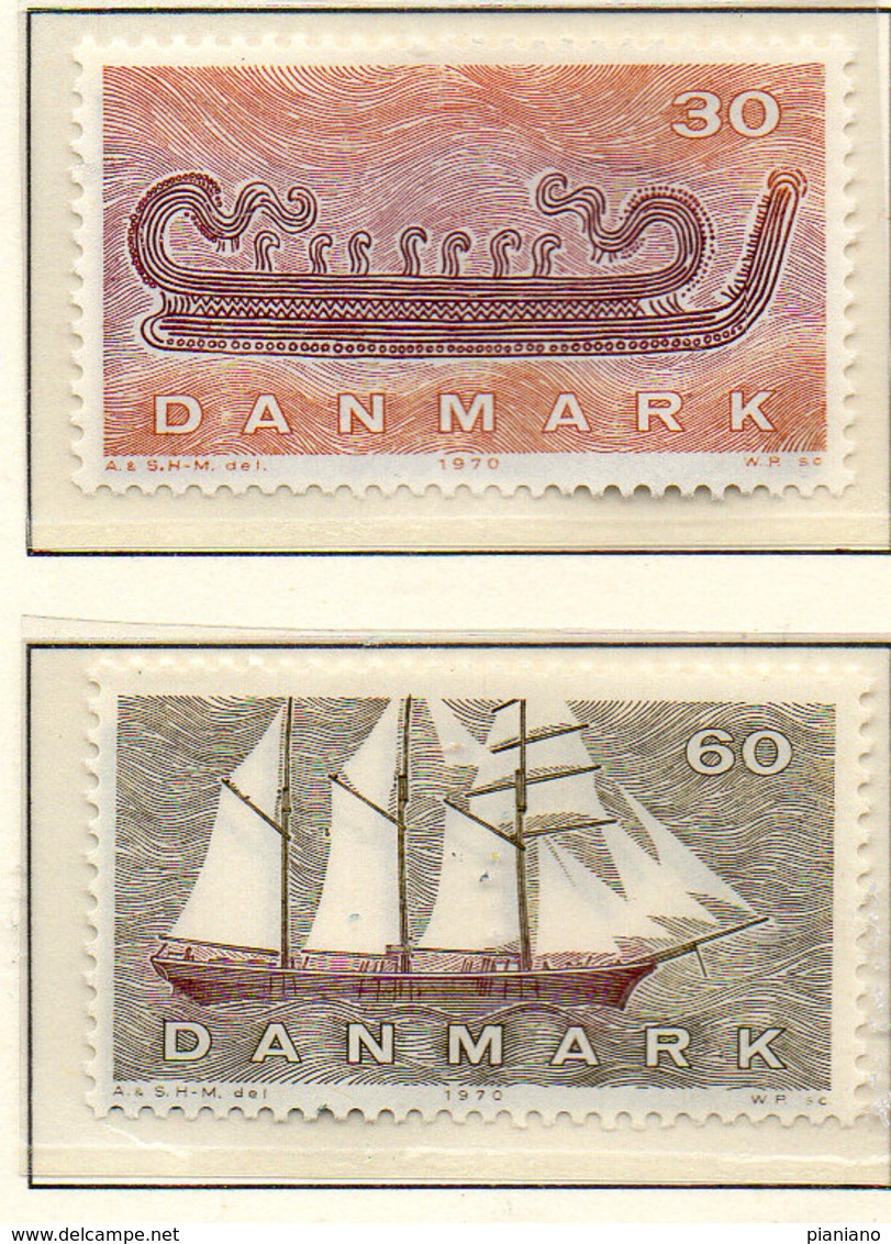PIA - DANIMARCA -1970 : La Navigazione Danese Nelle Varie Epoche  - (Yv  508-11) - Unused Stamps
