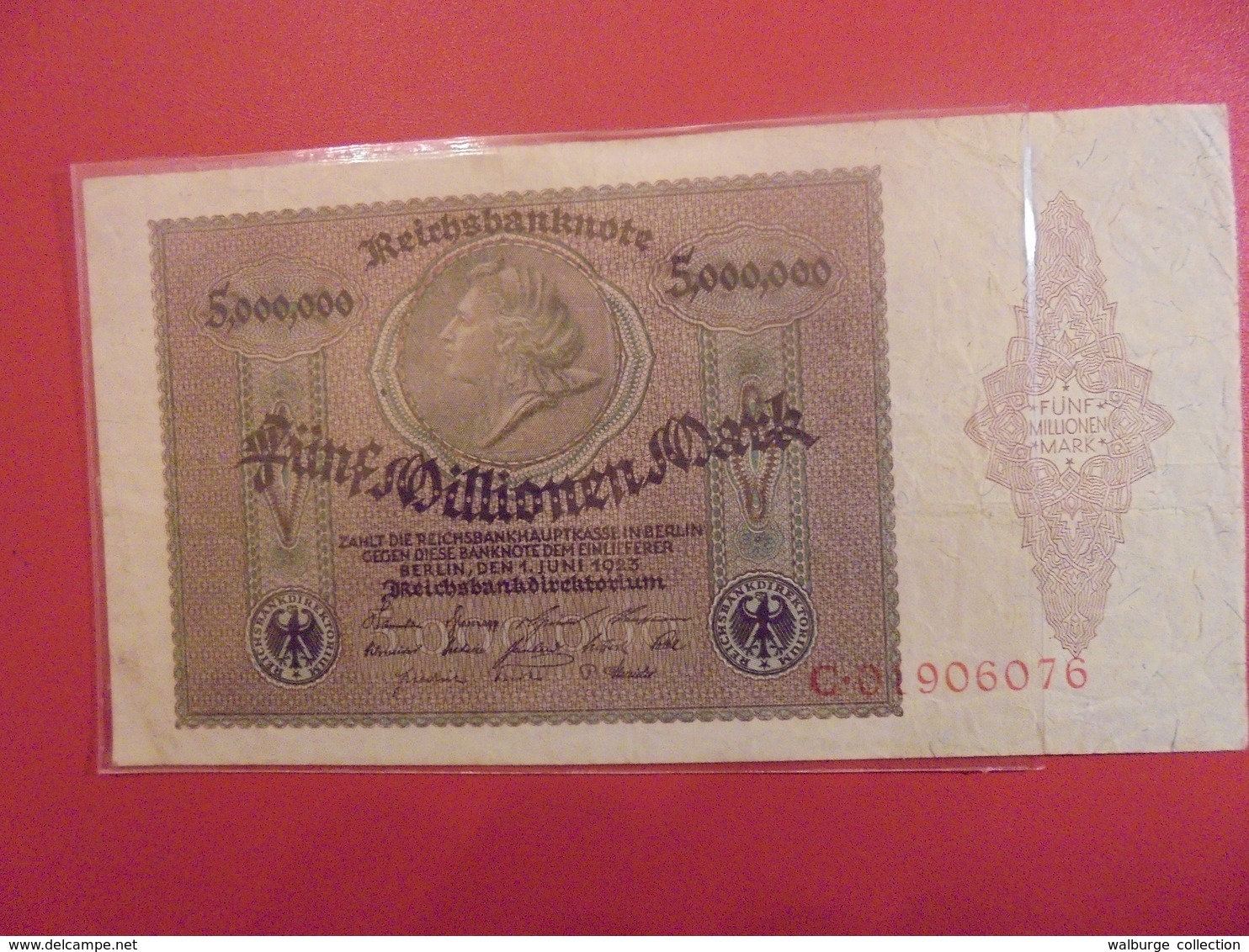 Reichsbanknote 5 MILLIONEN MARK 1923 - 5 Millionen Mark