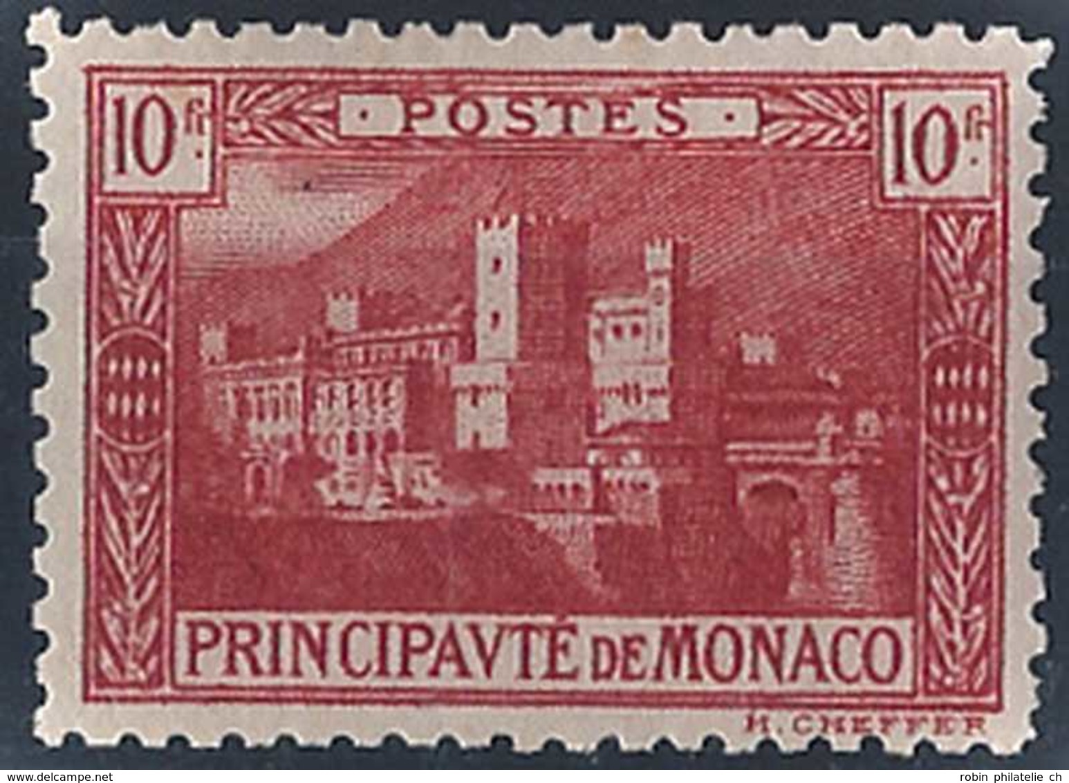 Monaco Variétés  N° 64 A 10f Palais Princier Rose  Qualité: * Cote: 63 € - Neufs