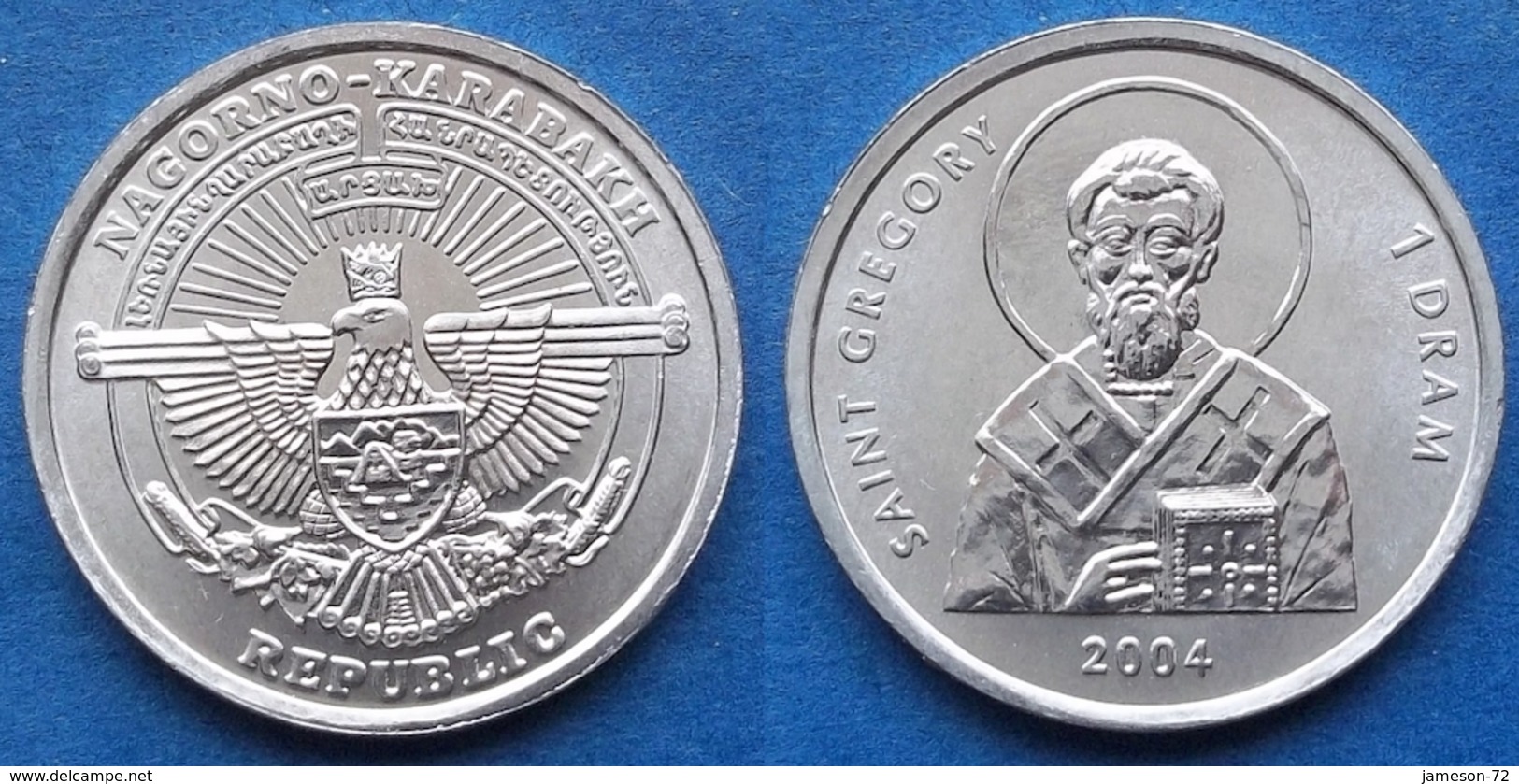 NAGORNO-KARABAKH - 1 Dram 2004 "Saint Gregory" KM# 9 - Edelweiss Coins - Nagorno-Karabakh