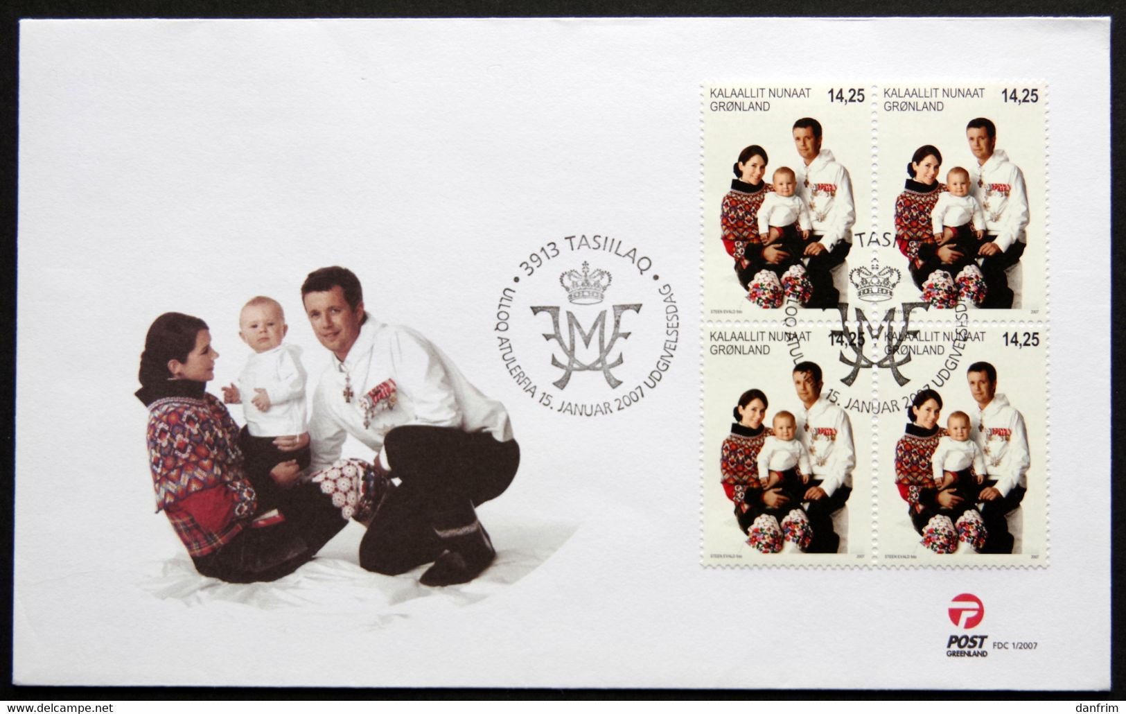 GREENLAND 2007   Family Of The Crown Prince  Minr.487    FDC   ( Lot Ks ) - FDC