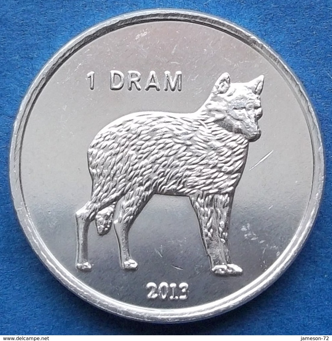 NAGORNO-KARABAKH - 1 Dram 2013 "wolf" KM# 28 Republic (1992) - Edelweiss Coins - Nagorno-Karabakh