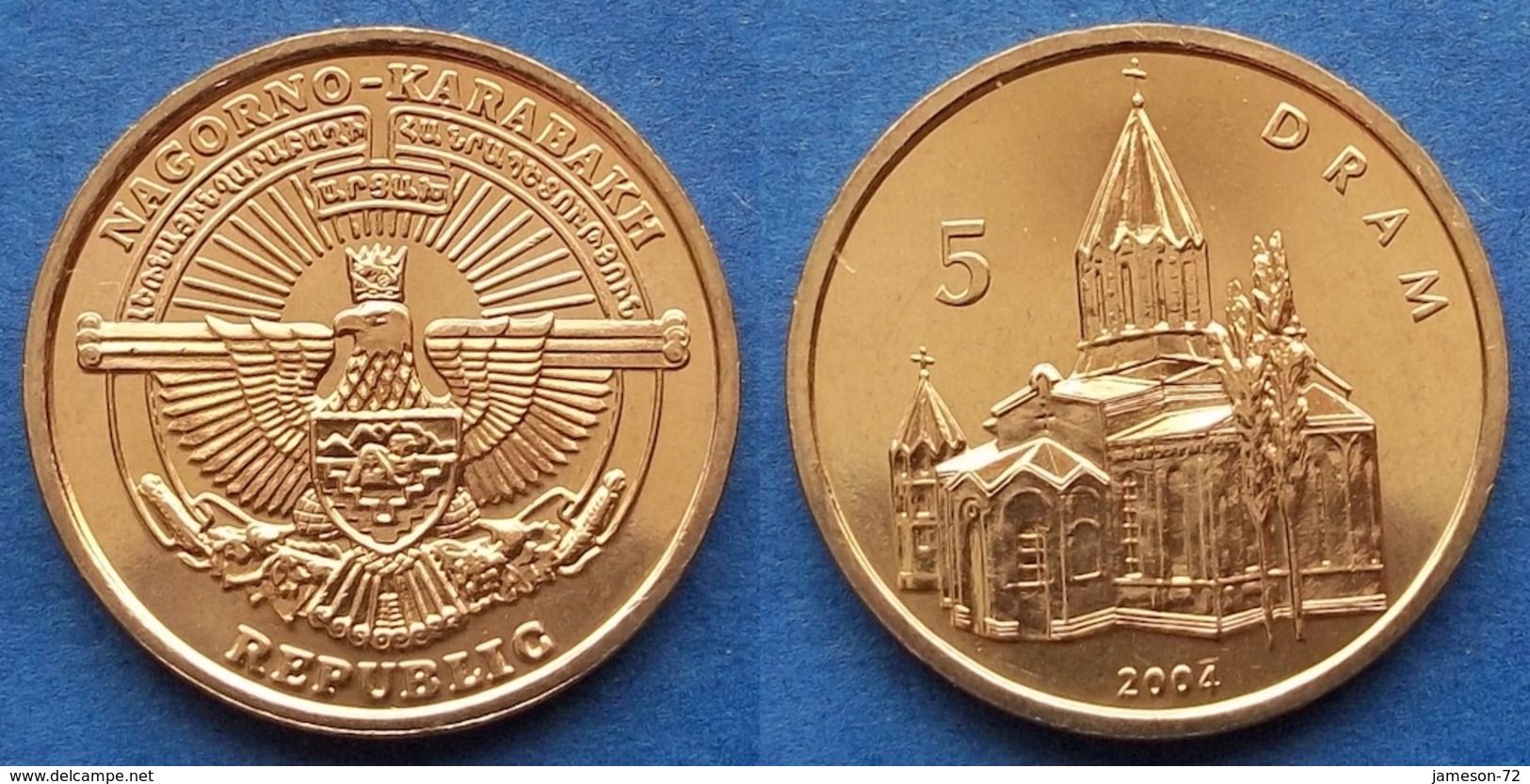 NAGORNO-KARABAKH - 5 Drams 2004 "Gagzasar Monastery" KM# 11 - Edelweiss Coins - Nagorno-Karabakh