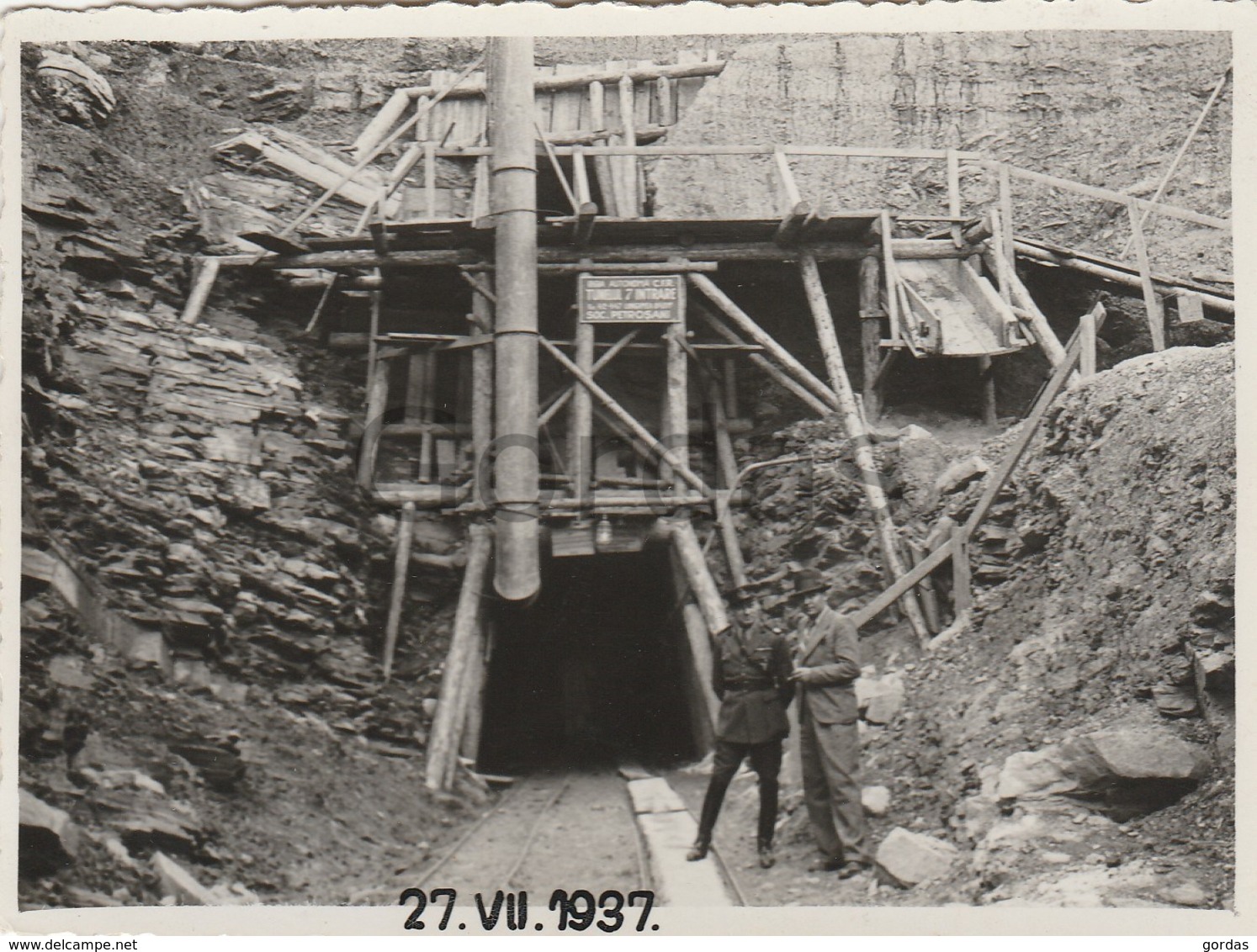 Romania - Petrosani - Mina De Cărbuni - Minerit 1937 - Coal Mining Railway - Photo 115x85mm - Roumanie