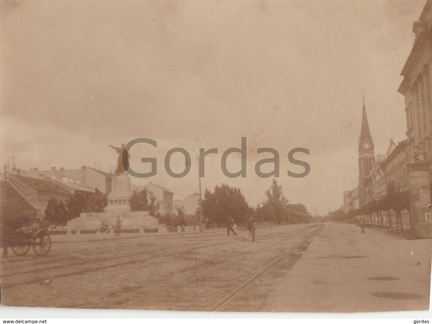 Romania - Arad 1919 - Monumentul - Piata - Biserica - Photo 80x110mm - Roumanie