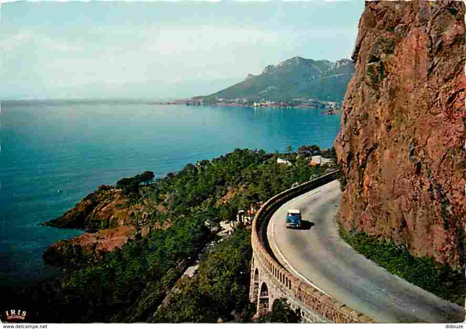 06 - Alpes Maritimes - Cote D'Azur - La Route De La Corniche D'Or Au Virage De La Pointe De L'Esquillon - Au Loin Le Cap - Autres & Non Classés