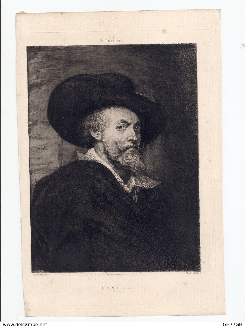 P.P. Rubens, Van Dyck. (repro. Originale) - Estampes & Gravures