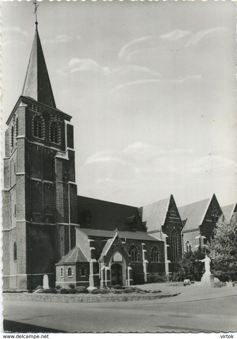 Meeuwen-Gruitrode  :   St. Martenskerk  (  Geschreven Met Zegel   Formaat  15 X 10.5 Cm ) - Meeuwen-Gruitrode