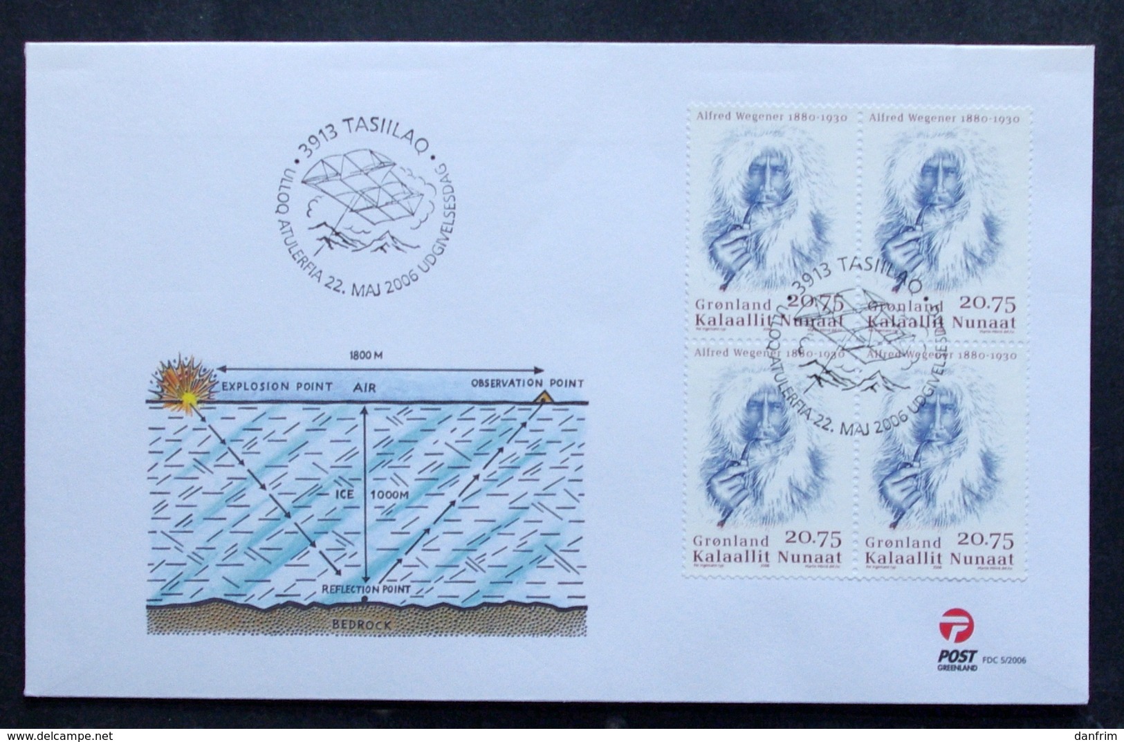 GREENLAND 2006  Expeditions IV: Alfred Wegener  Minr.469     FDC   ( Lot Ks ) - FDC