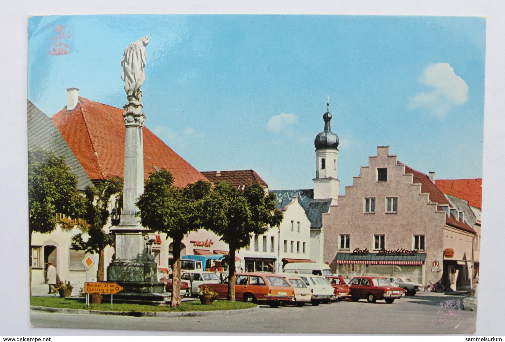 (10/8/22) Postkarte/AK "Grafing Bei München" Marktplatz - Grafing