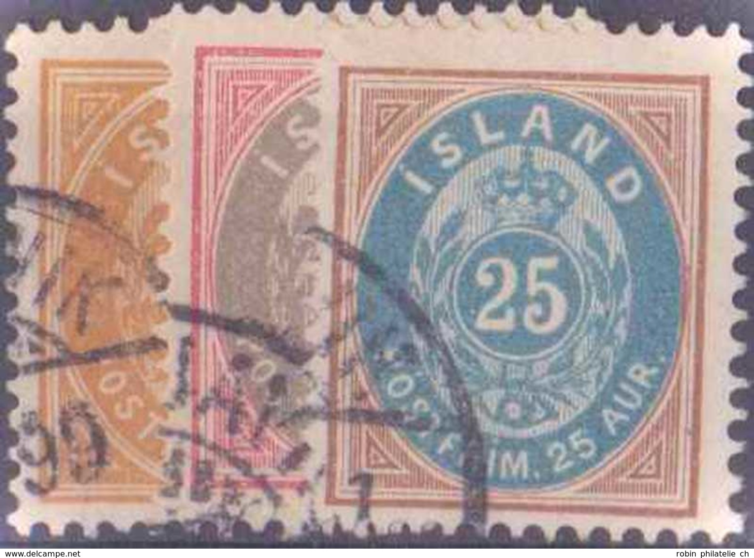 Islande Postes  N° 20 à 22 3a, 4a, Et 25a 3 Valeurs TB Qualité: Obl Cote: 74 € - Used Stamps