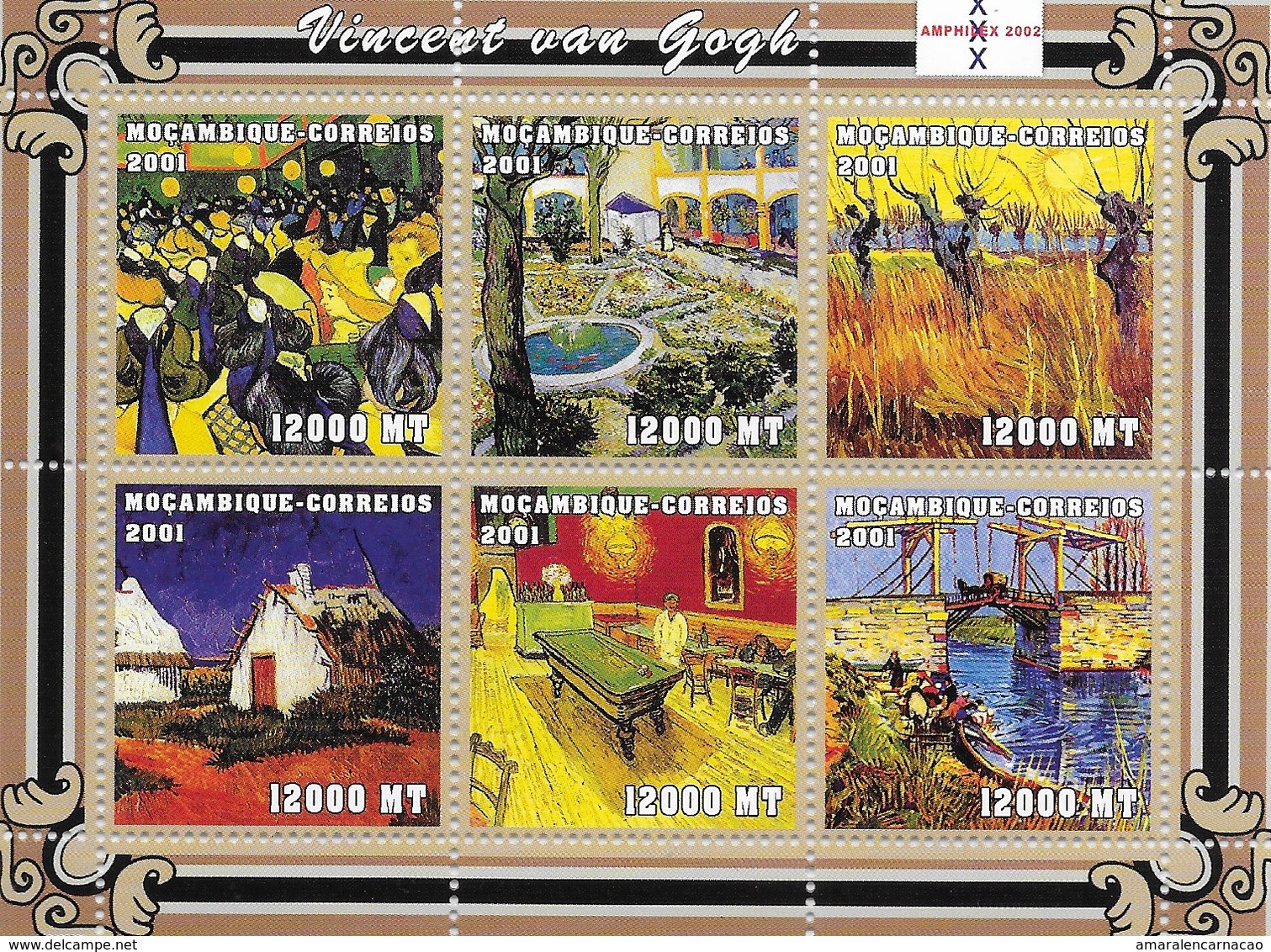 TIMBRES - STAMPS - SELLOS - MOZAMBIQUE / MOÇAMBIQUE - 2001 - PEINTURE - VINCENT VAN GOGH- SERIE AVEC TIMBRES NEUFS - MNH - Other & Unclassified