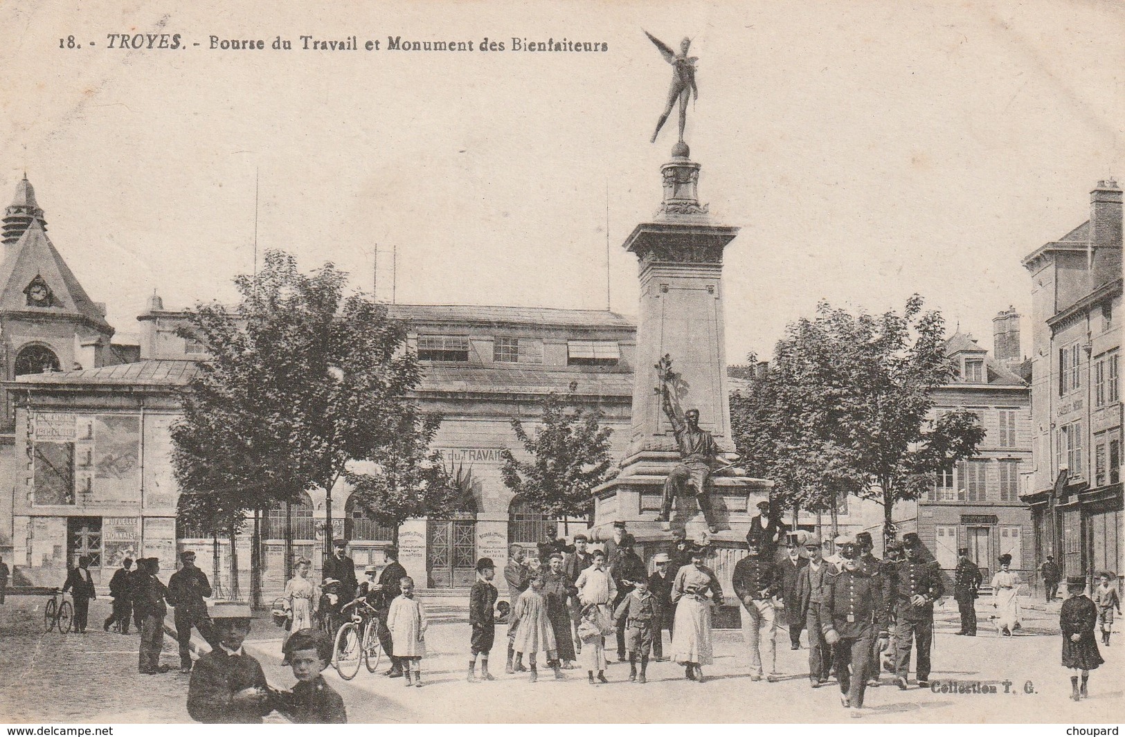 10 - Carte Postale Ancienne De  TROYES    Bourse Du Travail - Troyes