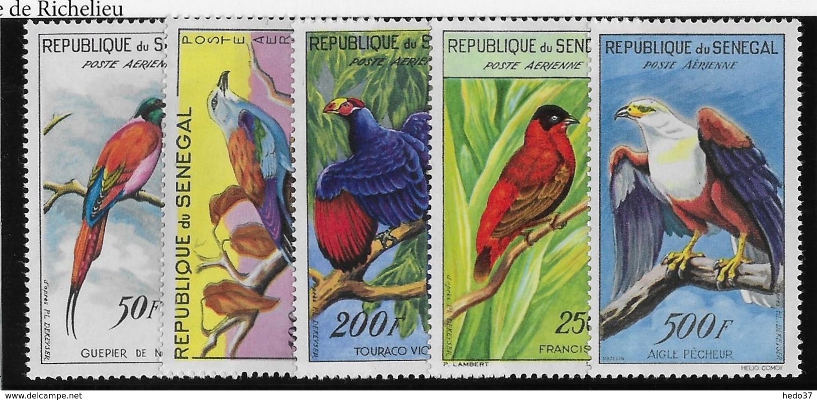 Sénégal Poste Aérienne N°31/35 - Oiseaux - Neuf ** Sans Charnière - TB - Sénégal (1960-...)