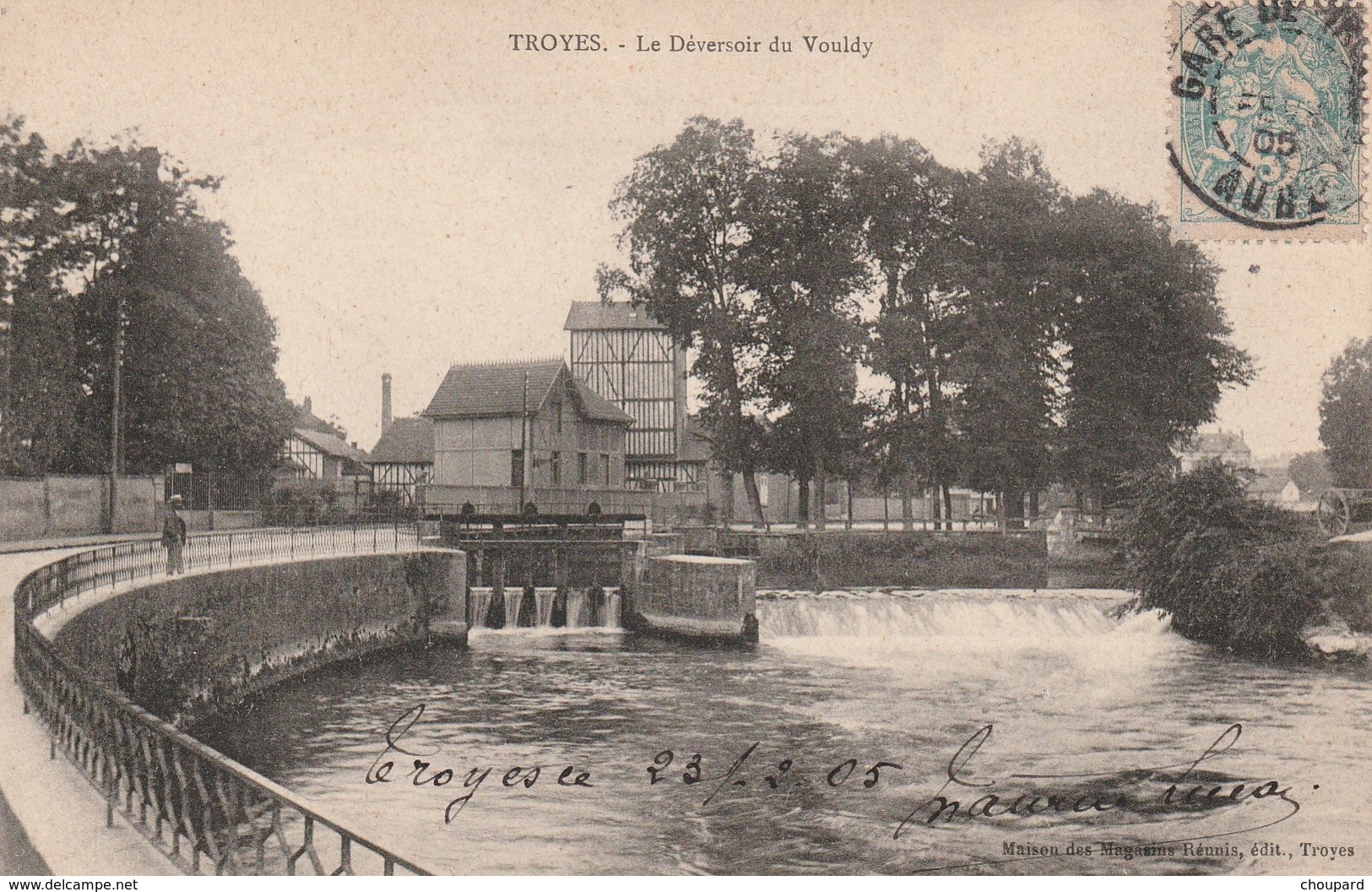 10 - Carte Postale Ancienne De  TROYES    Le  Deversoir  Du Vouldy - Troyes