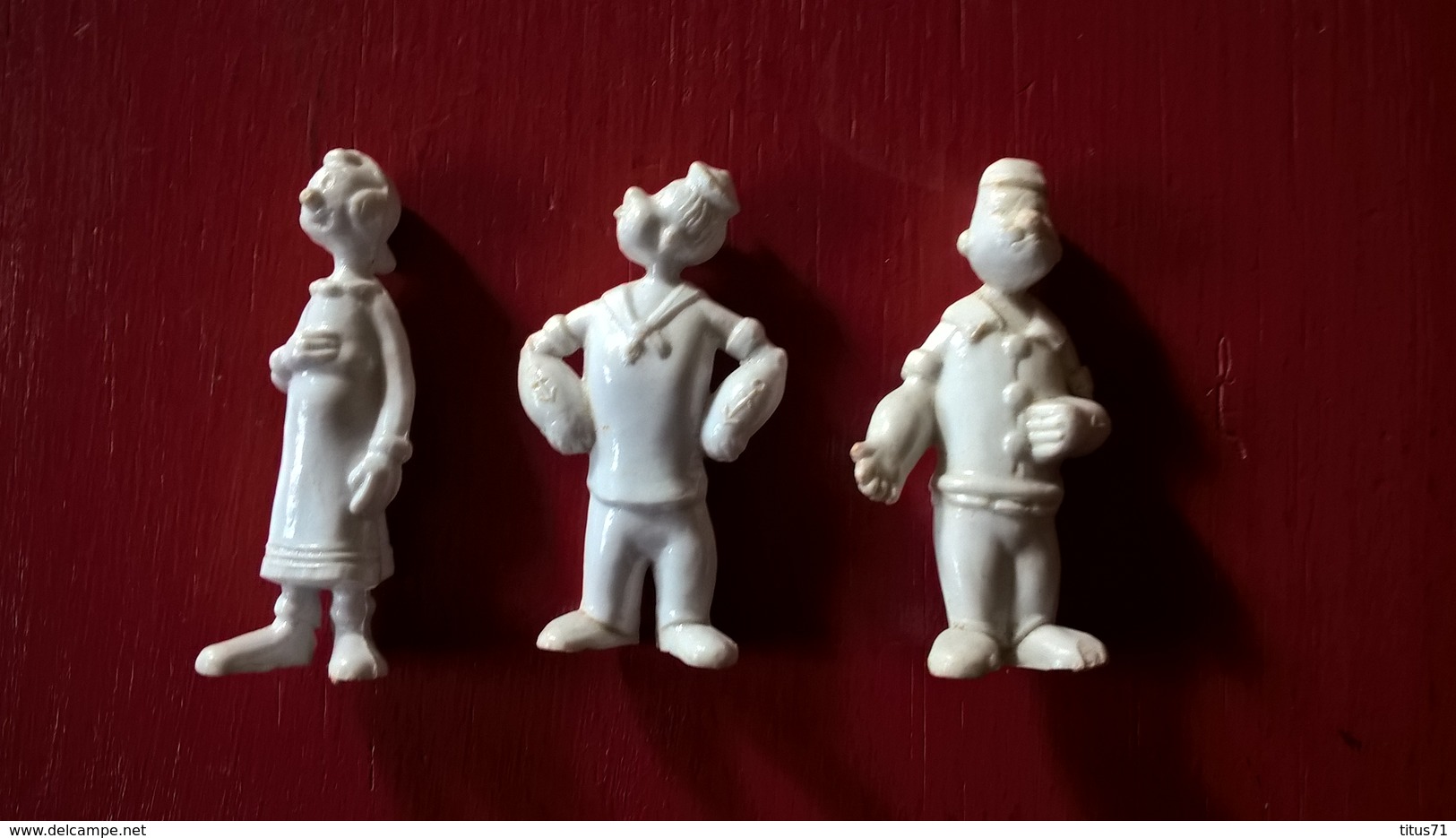 Lot De 3 Figurines  Popeye Et Olive - Mir - Très Bon état - Autres & Non Classés
