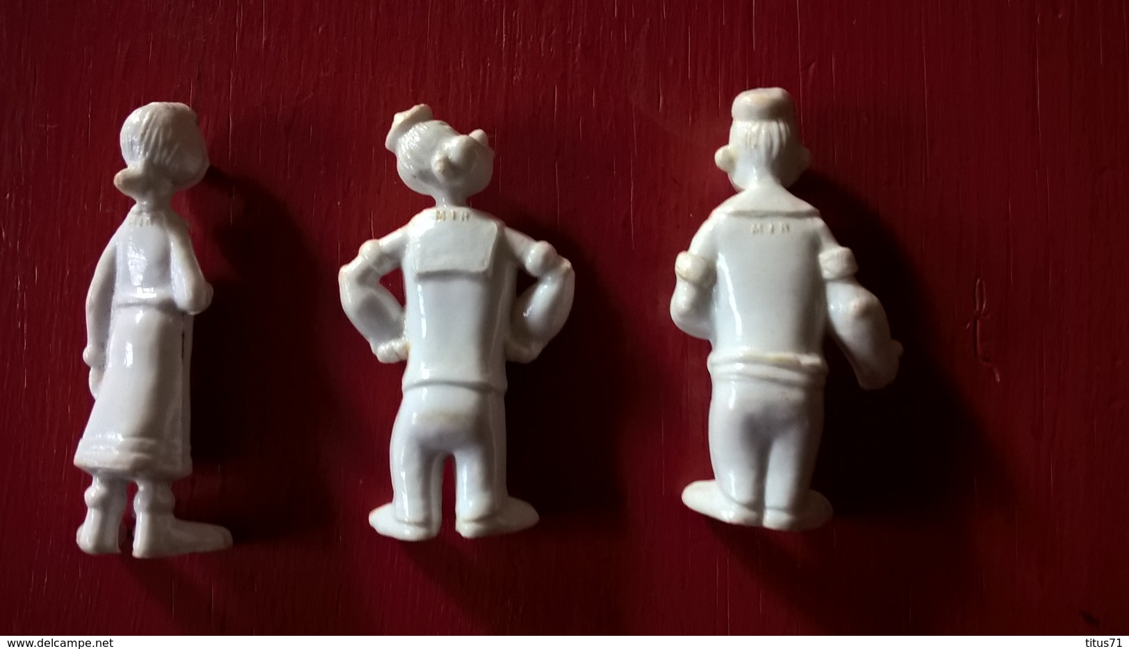 Lot De 3 Figurines  Popeye Et Olive - Mir - Très Bon état - Altri & Non Classificati