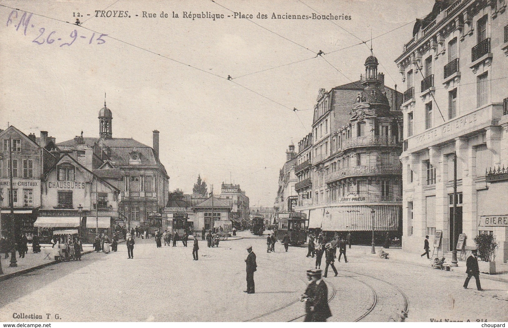 10 - Carte Postale Ancienne De  TROYES    Rue De La République - Troyes