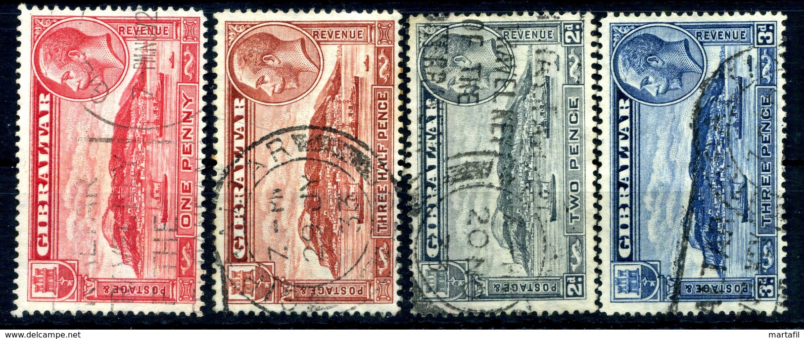 1931-33 GIBILTERRA SET USATO - Gibilterra