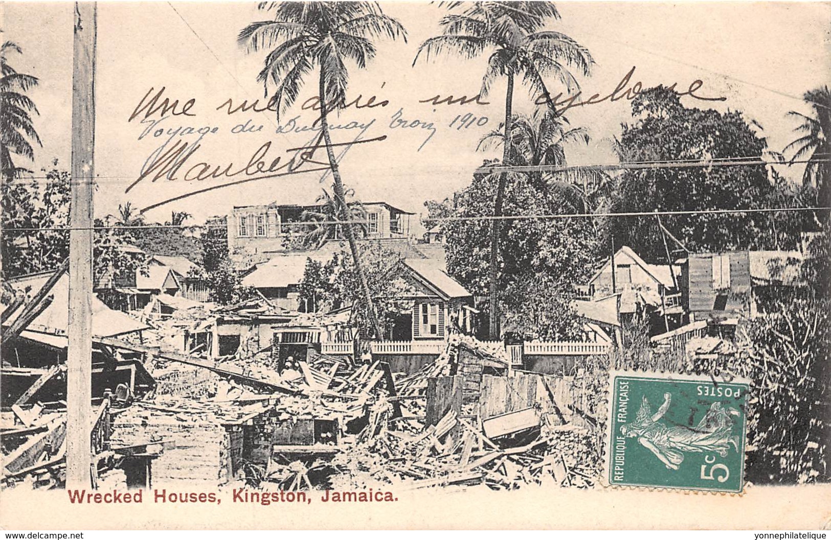 Jamaïque - Topo / 39 - Kingston - Wrecked Houses - Jamaïque