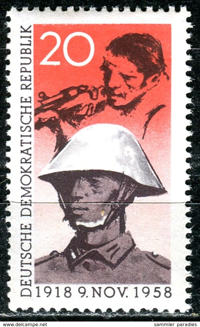 DDR - Mi 662 - ** Postfrisch (C) - 20Pf           Novemberrevolution - Ungebraucht