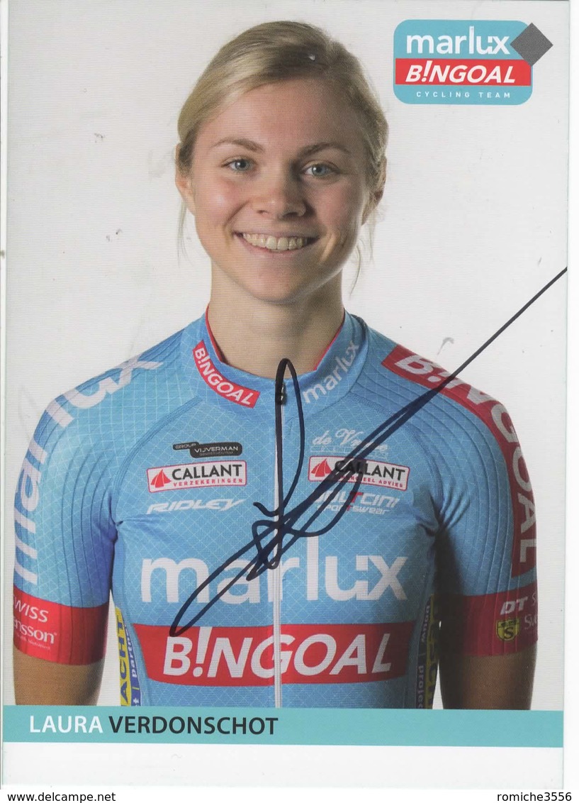 LAURA  VERDONSCHOT    SIGNEE  MARLUX  BINGOAL - Cyclisme