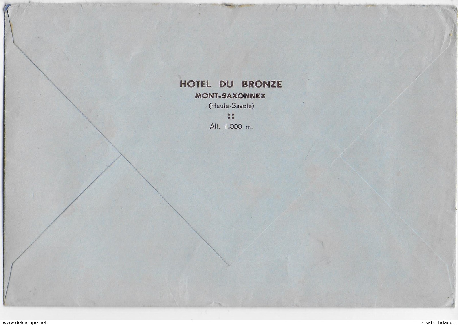 1946 - TAXE GERBES - ENVELOPPE De MONT-SAXONNEX (HAUTE-SAVOIE) => VILLEURBANNE - MAZELIN - 1921-1960: Moderne